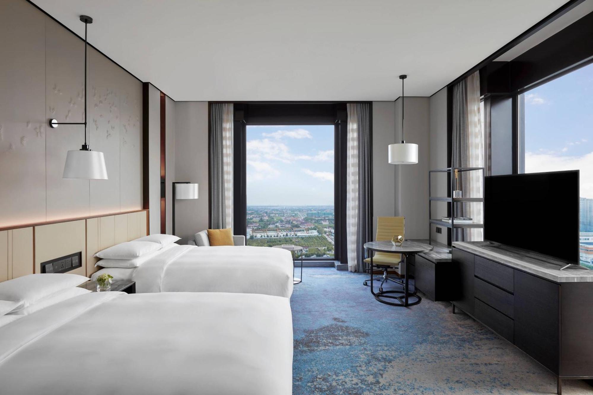 Shanghai Marriott Hotel Pudong South Nanhui Exterior foto